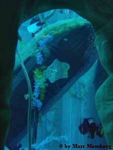 Blick aufs Bootswrack